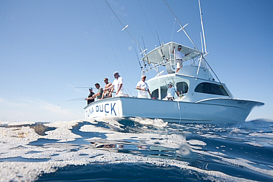 anglers fishing from boat